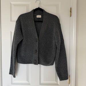 Universal Thread Gray Knit Cardigan Sweater Size Small